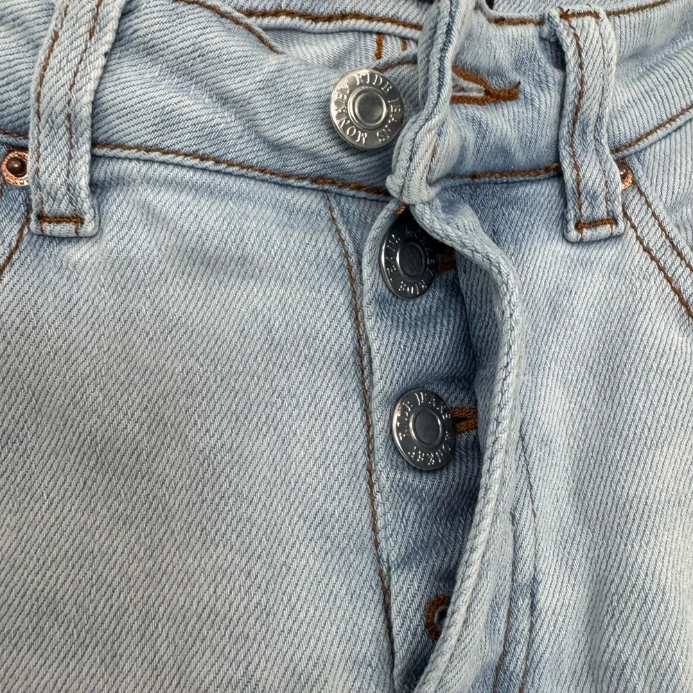 Monkey Ride Distressed Light Blue Jeans - Picture 3 of 5